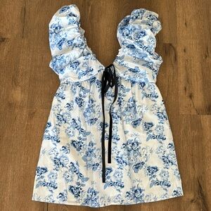 Amazon Blue Floral Dress